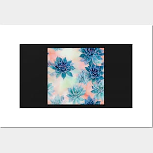 Watercolor cactus plant cactus pattern Posters and Art